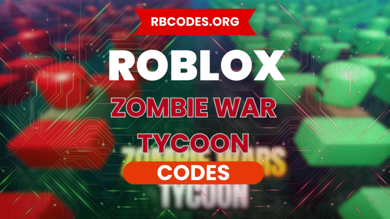 Zombie War Tycoon Codes