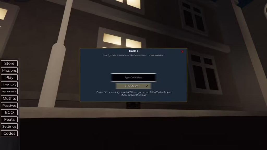 Project Mirror Labyrinth Codes